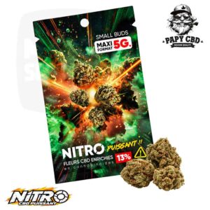 Fleurs CBD Nitro Small Buds Papy CBD 13 % en sachet de 5 g