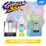 Cartouche pod de replacement JNR Gorilla X et flacon e-liquide Baies Sauvages Glacées 10ml